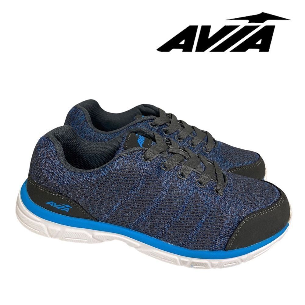 NEW in Box AVIA Boy's Avi-Rift Grey Blue Shoes Sneakers 6